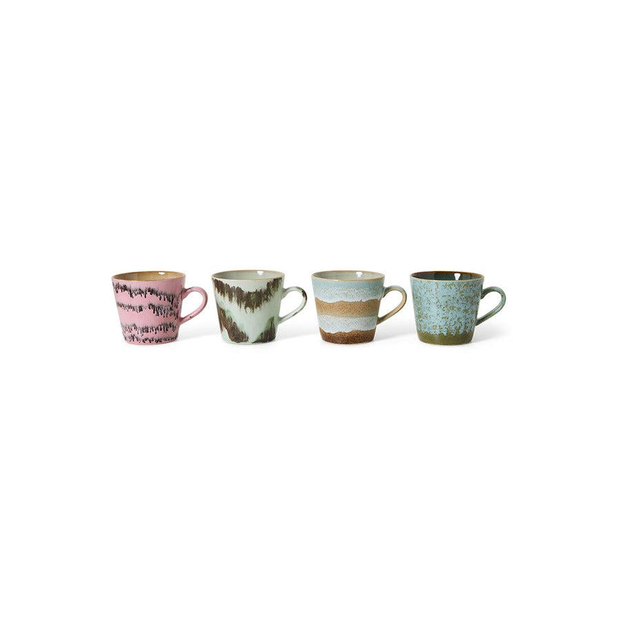 70s Ceramics – Cappuccino Mugs, Dada (set of 4) – HKLIVING – view 3