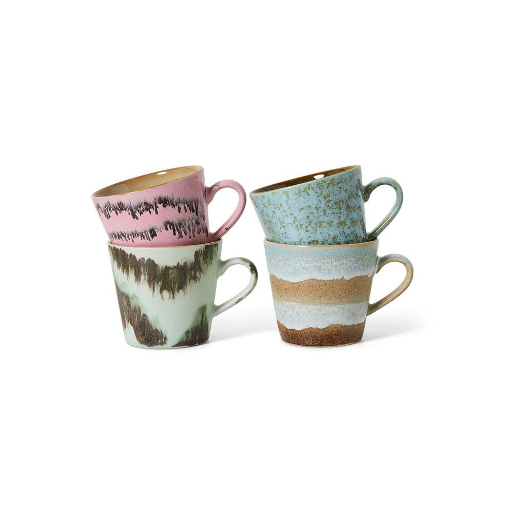 70s Ceramics – Cappuccino Mugs, Dada (set of 4) – HKLIVING
