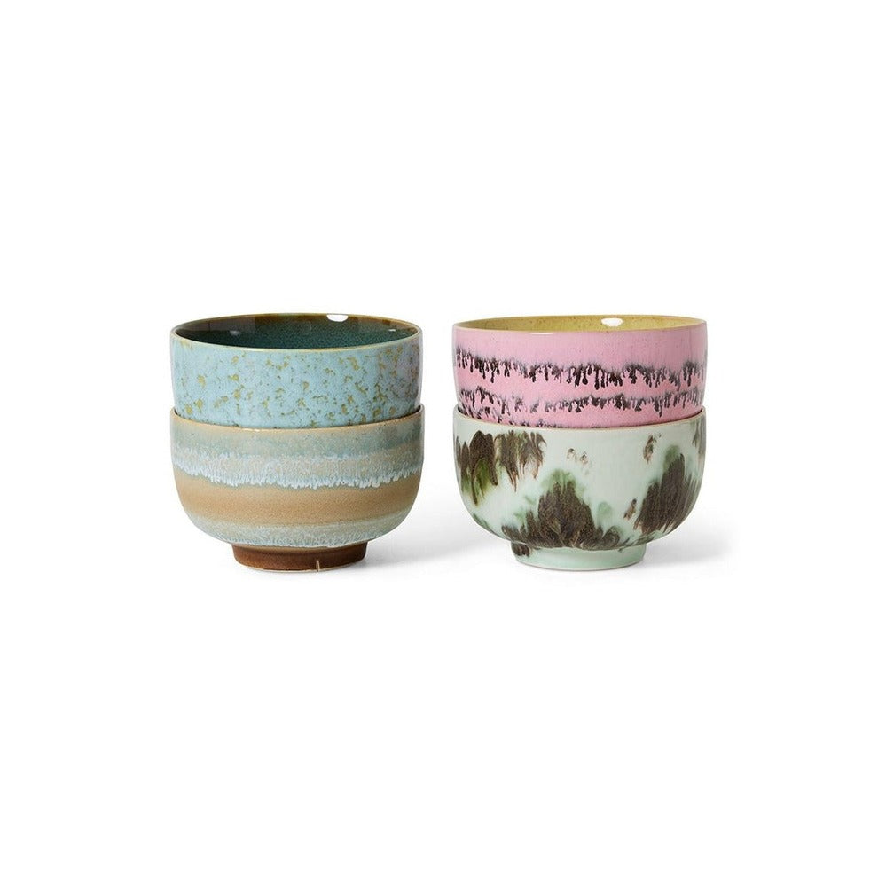 70s Ceramics – Nudelschalen, Dada (4er-Set) – HKLIVING