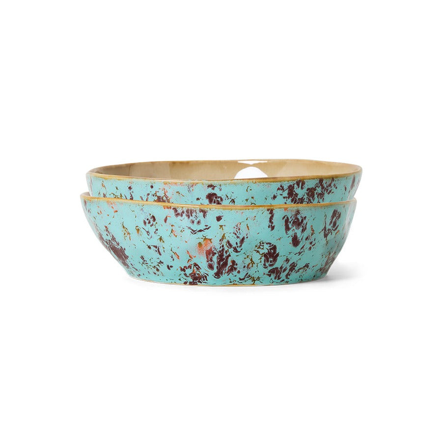 70s Ceramics – Pasta Bowls, Patina (set of 2) – HKLIVING