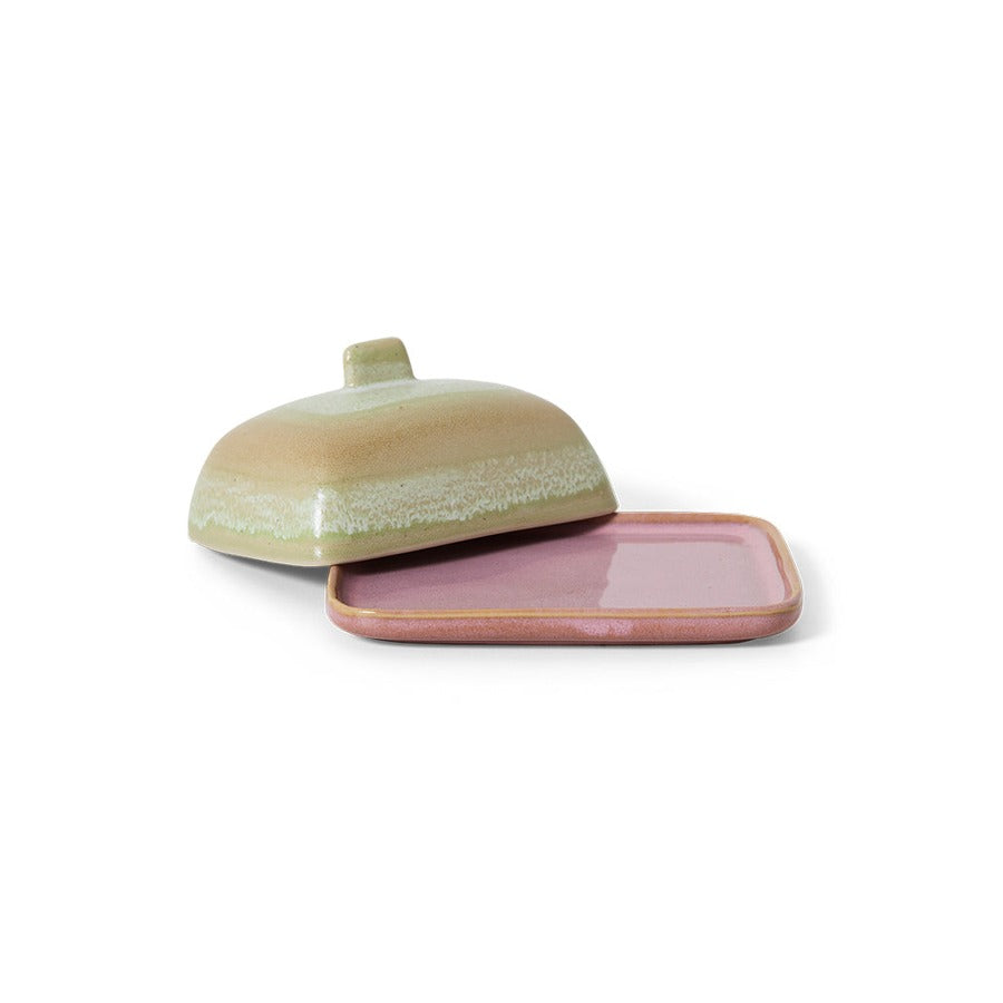 70s Ceramics – Butter Dish, Skyline – HKLIVING – view 4