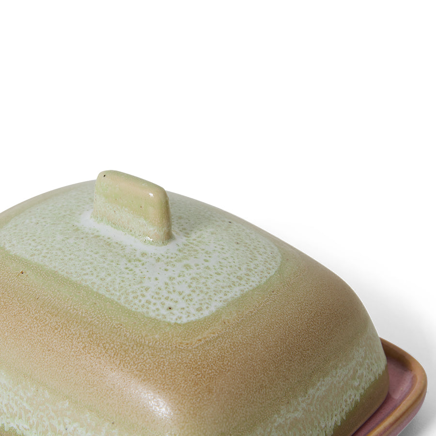 70s Ceramics – Butter Dish, Skyline – HKLIVING – view 5
