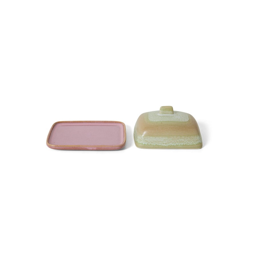 70s Ceramics – Butter Dish, Skyline – HKLIVING – view 6