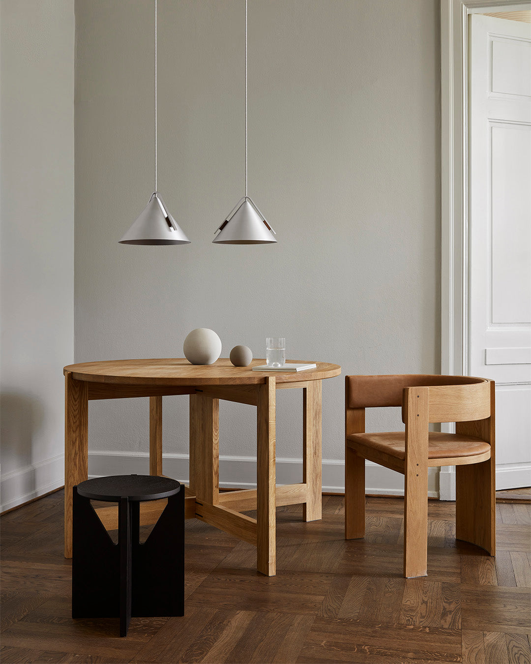 Collector Dining Table – Warm Oak – Kristina Dam Studio – view 5
