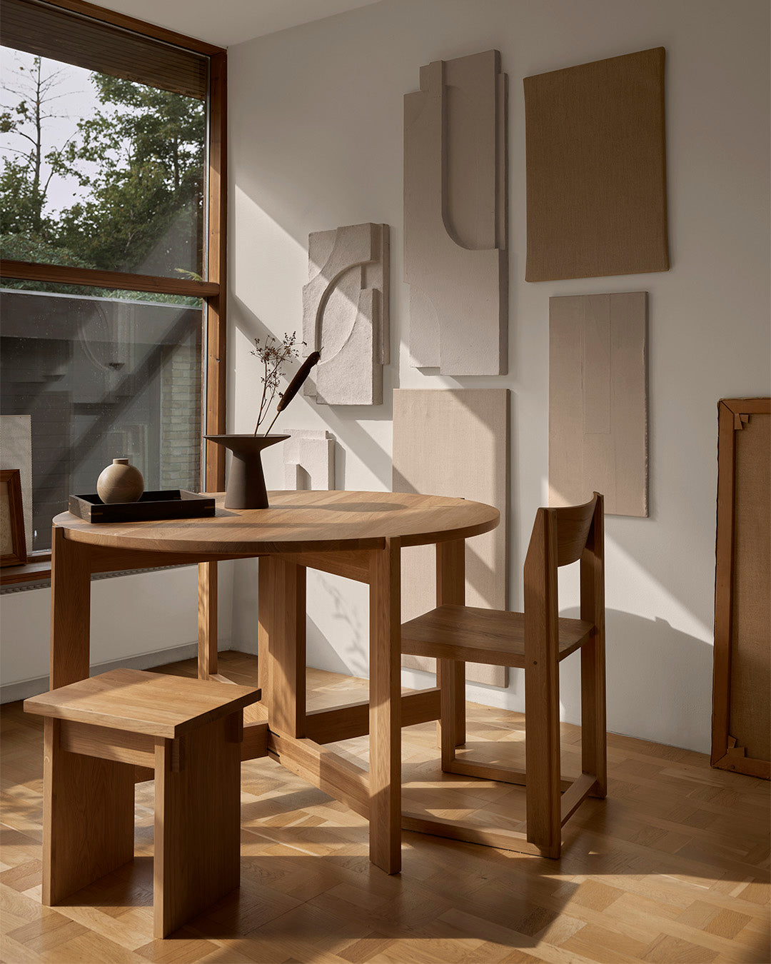 Artisan Stool – Warm Oak – Kristina Dam Studio – view 6