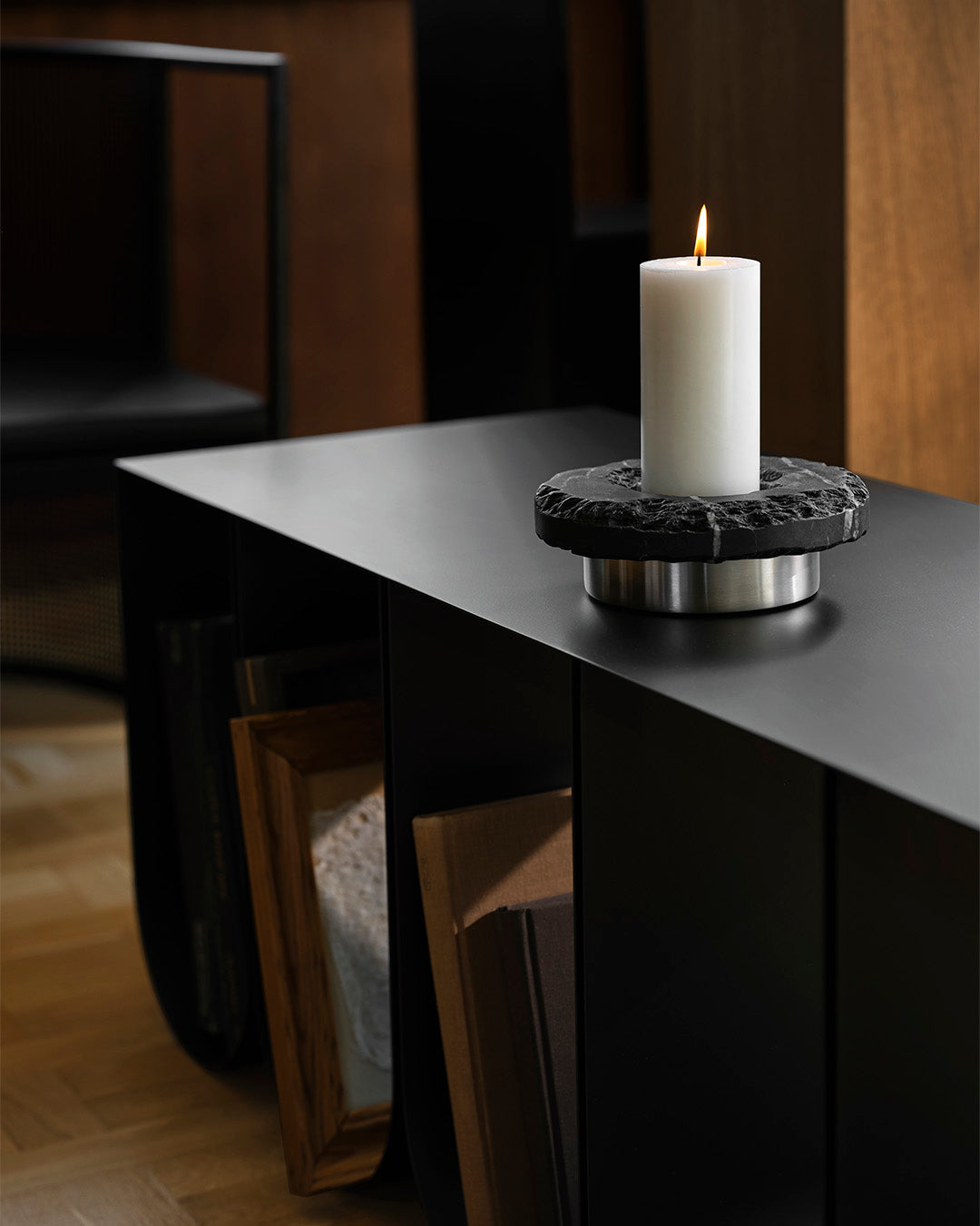 Curved Bench Black – Kristina Dam Studio – view 3