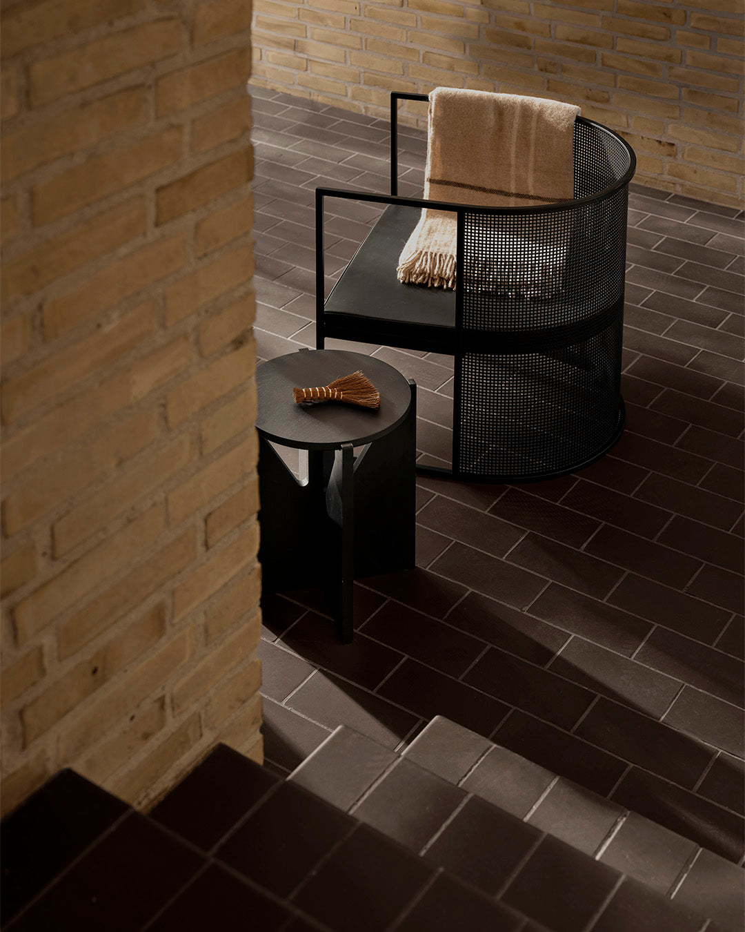 Simple Stool – Black – Kristina Dam Studio – view 4