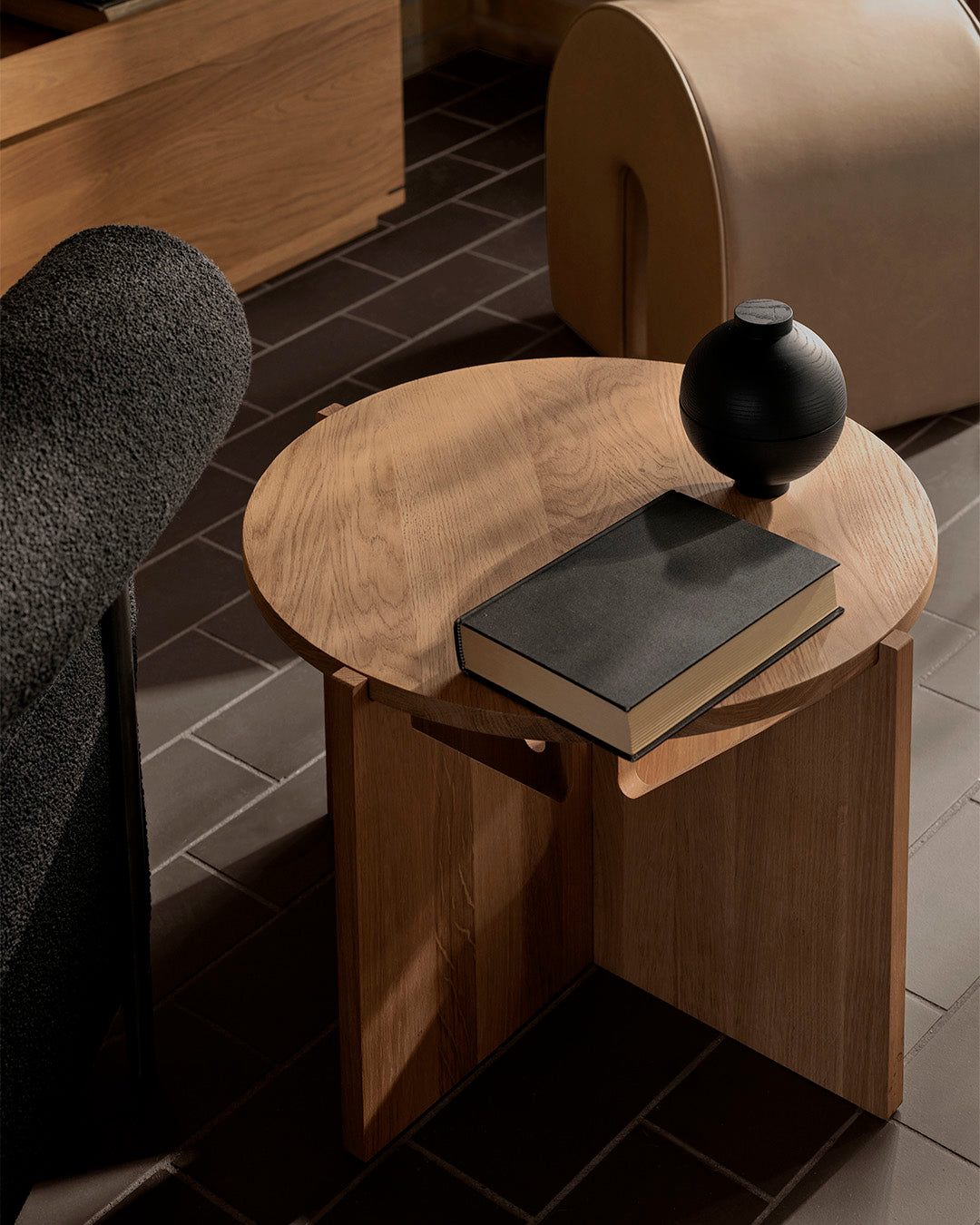 Simple Side Table – Warm Oak – Kristina Dam Studio – view 3