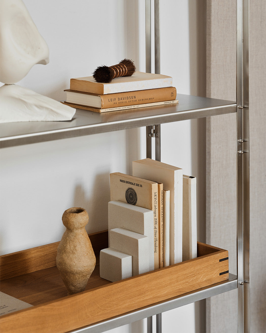 Foldable Floor Shelf Brushed – Kristina Dam Studio – view 4