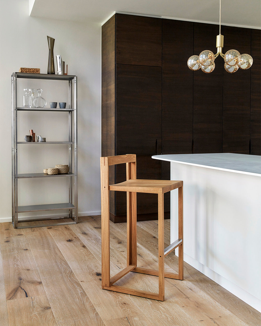 Foldable Floor Shelf Brushed – Kristina Dam Studio – view 6