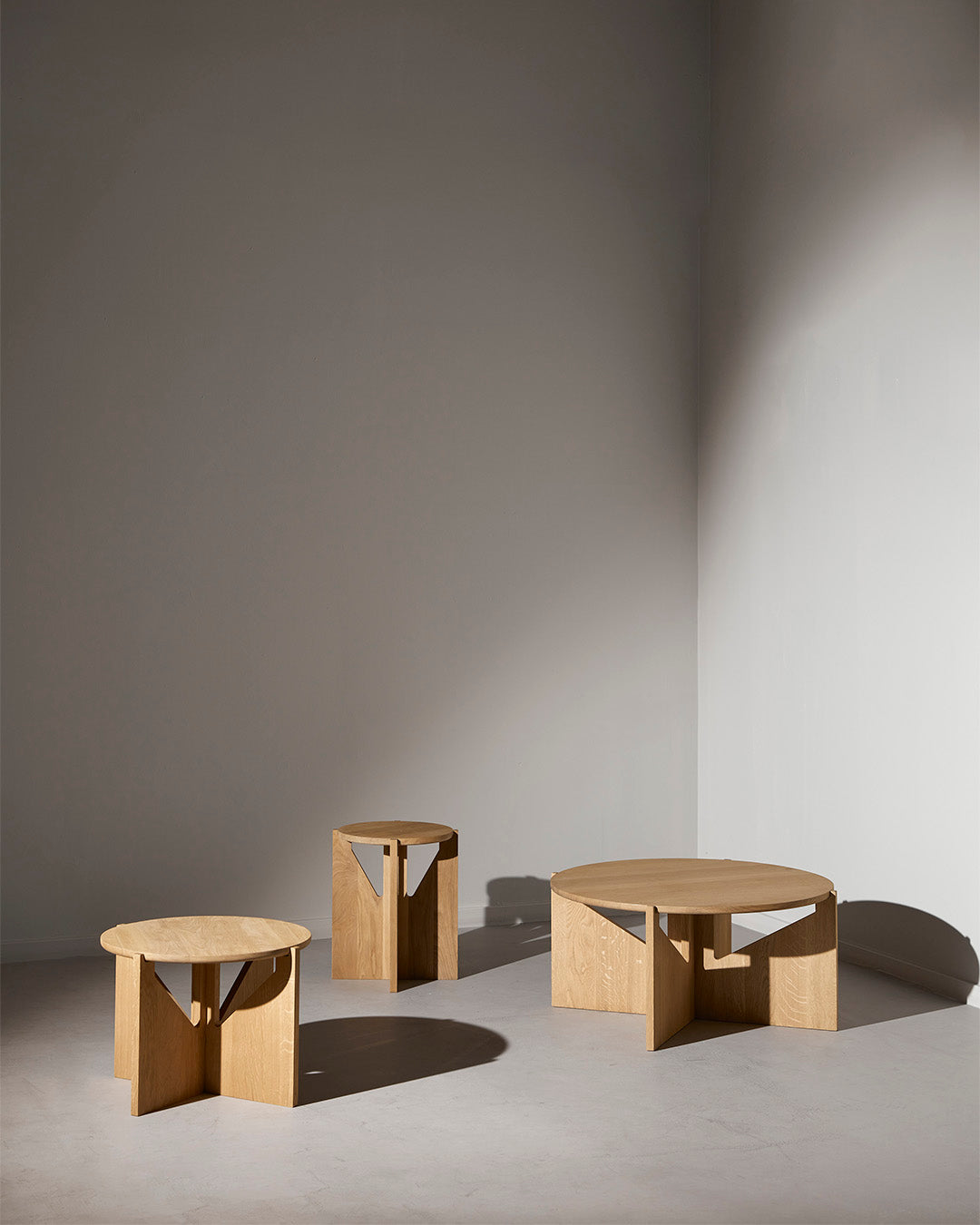 Simple Coffee Table – Light Oak – Kristina Dam Studio – view 4
