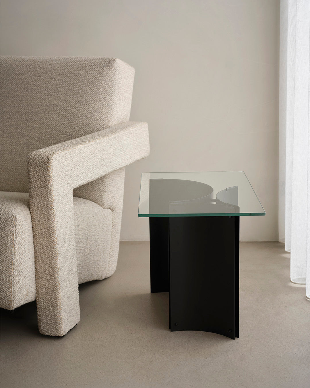 Curated Side Table Black – Kristina Dam Studio – view 5