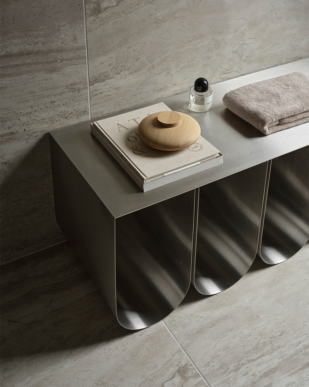 Curved Bench Brushed – Kristina Dam Studio – view 4
