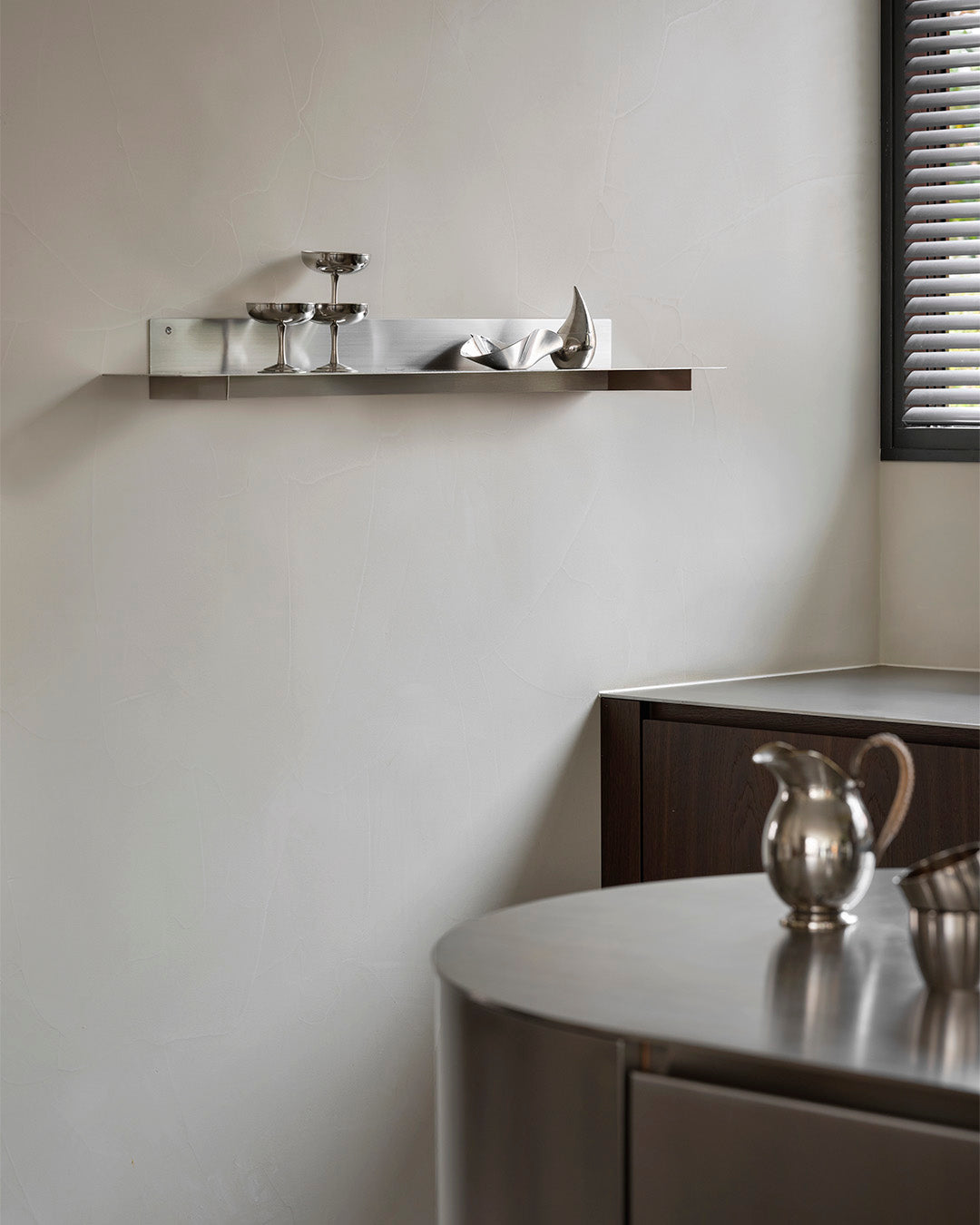 Planar Wall Shelf M Brushed – Kristina Dam Studio – view 5