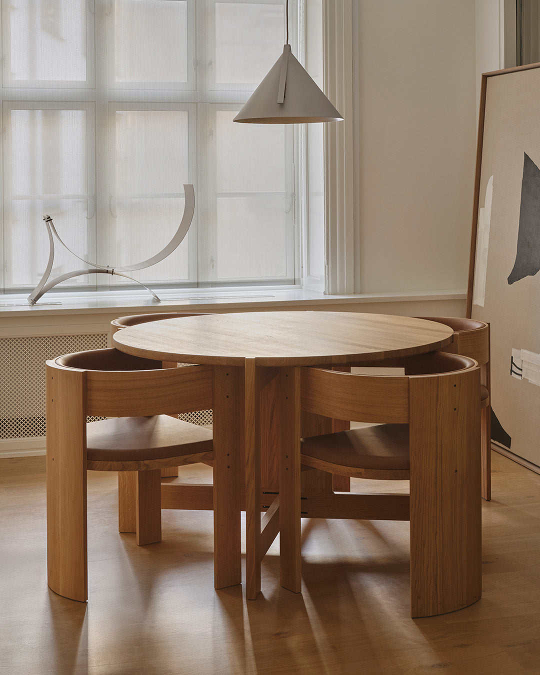 Collector Dining Table – Warm Oak