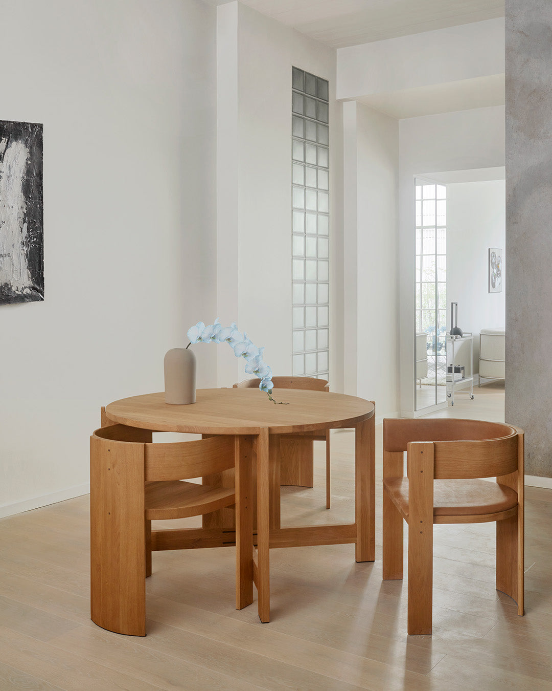 Collector Dining Table – Warm Oak – Kristina Dam Studio – view 6
