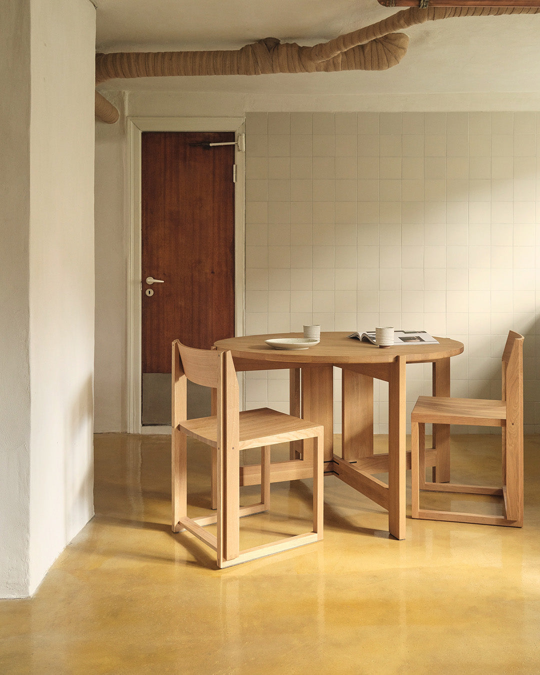 Collector Dining Table – Warm Oak – Kristina Dam Studio – view 3