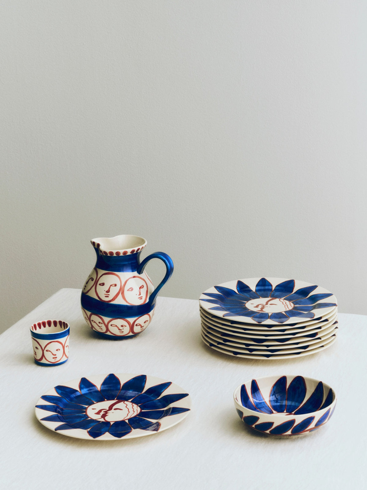 La Pittura Teller Ø28,5cm - Deep Blue Flower – HAY – Ansicht 6
