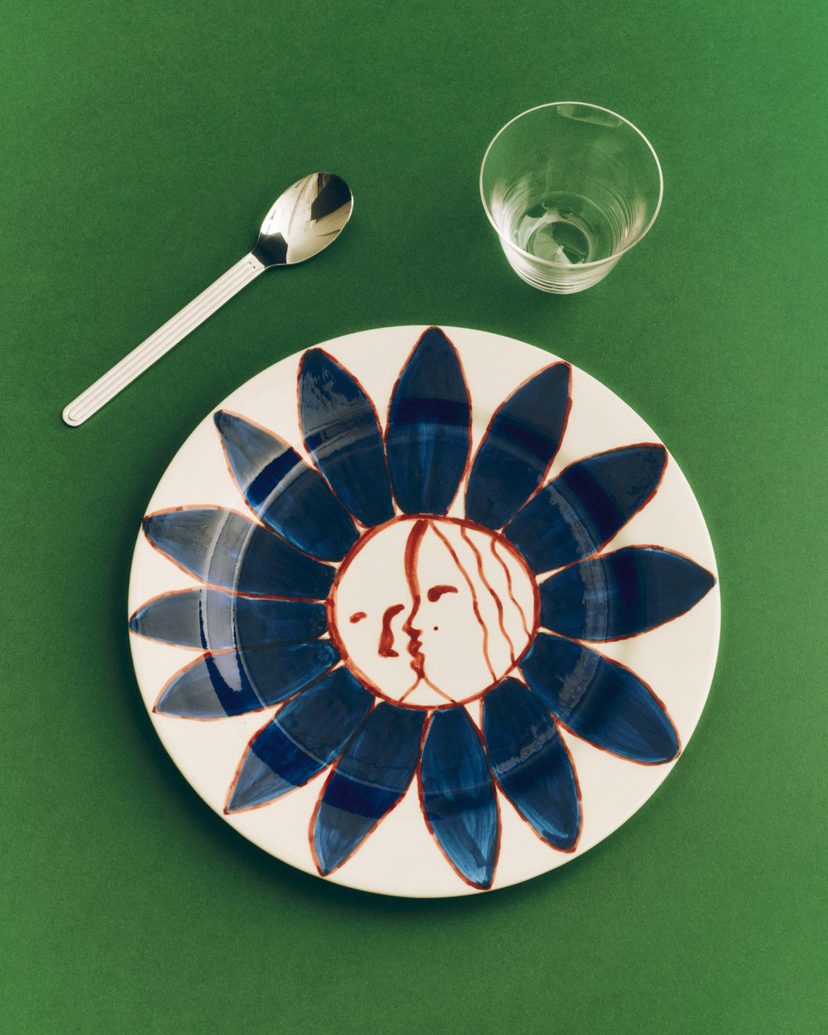 La Pittura Teller Ø28,5cm - Deep Blue Flower – HAY – Ansicht 3
