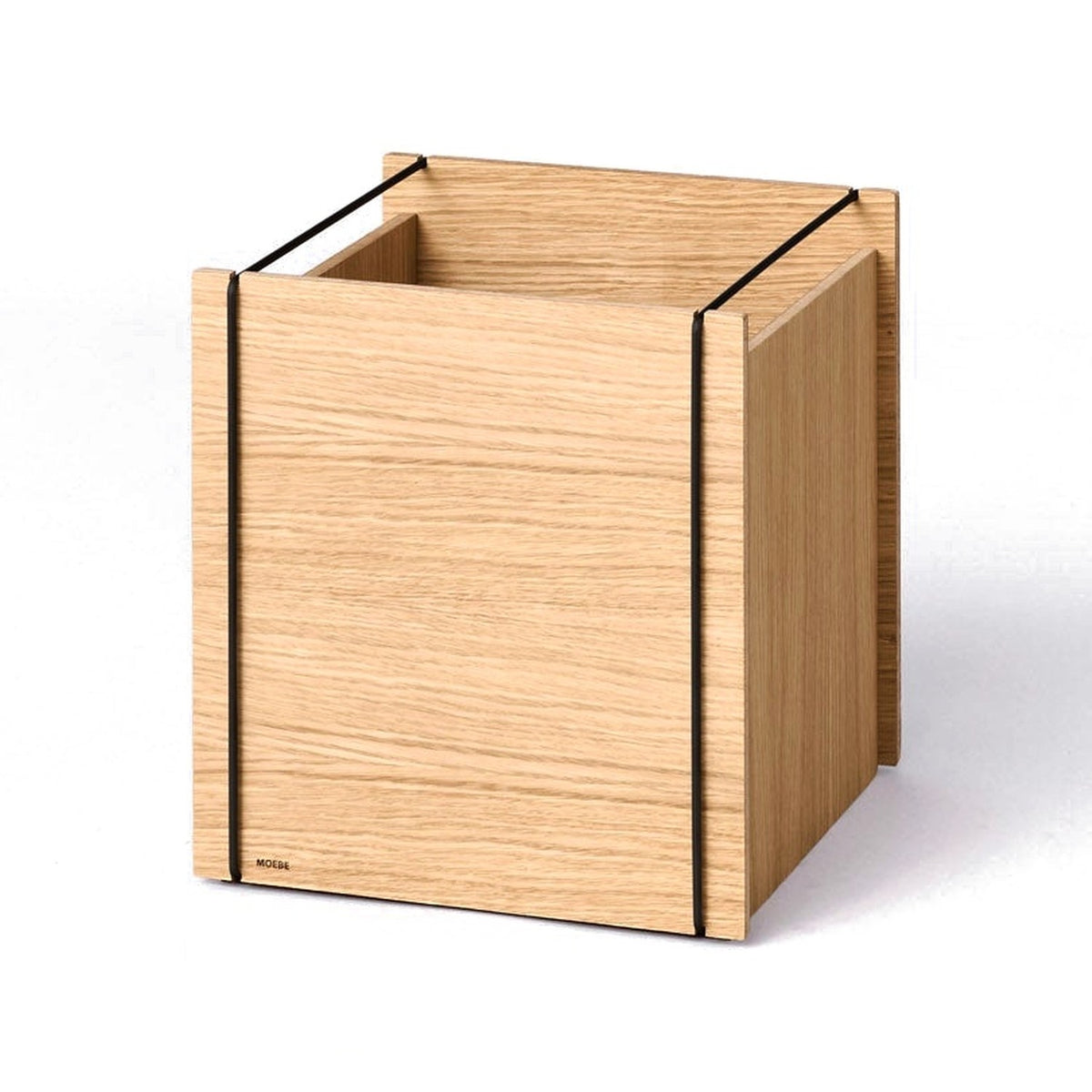 Storage Box – Square - Oak / Black - Storage Box - MOEBE