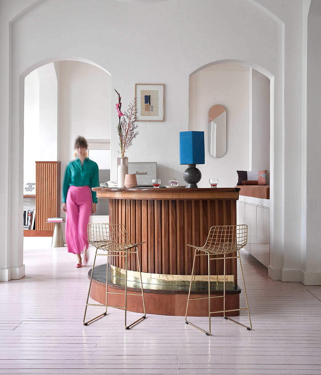Metal Wire Bar Stool – HKLIVING – view 13