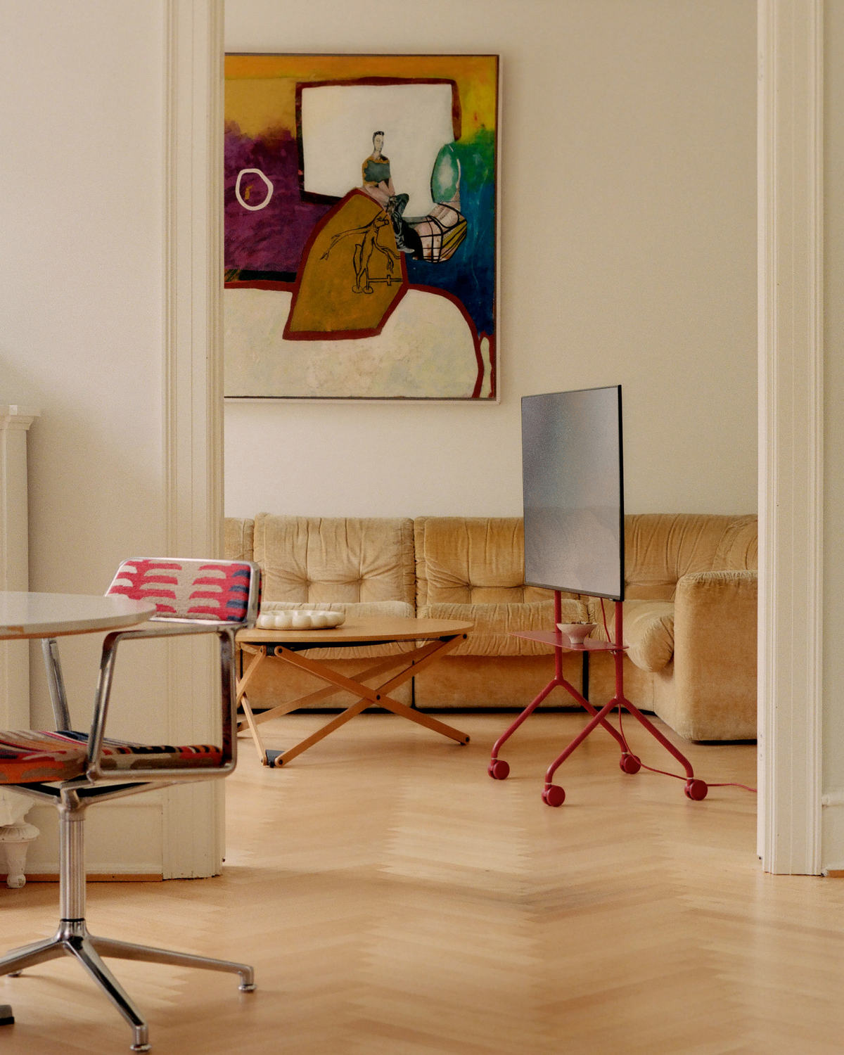 Moon Light TV-Ständer - Burnin' Red – Pedestal – Ansicht 2