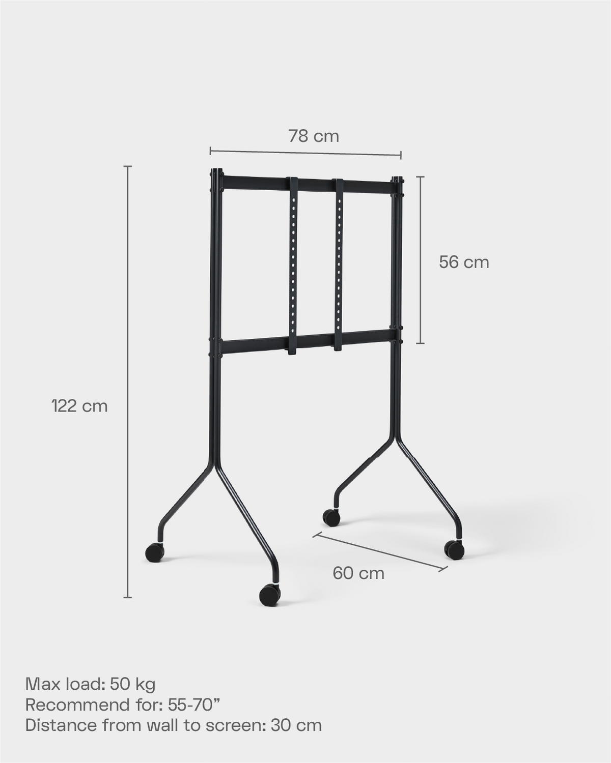 Moon Tall TV-Stand - Burnin' Red – Pedestal – view 6