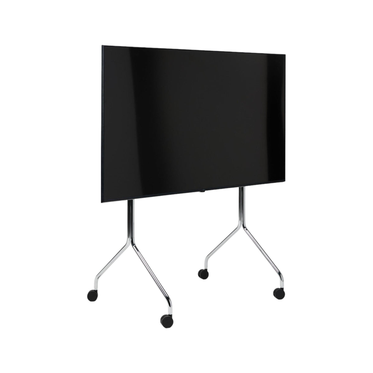 Moon Tall TV-Stand - Chrome – Pedestal