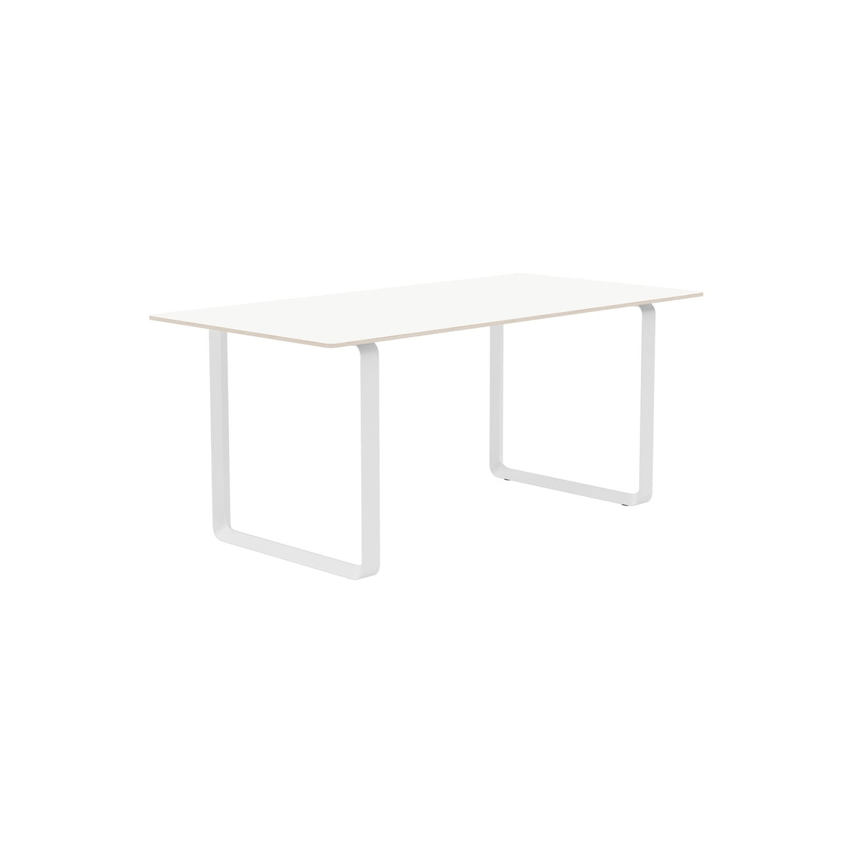 70/70 Table - 170 × 85 cm, White Laminate, White - Dining Tables - Muuto