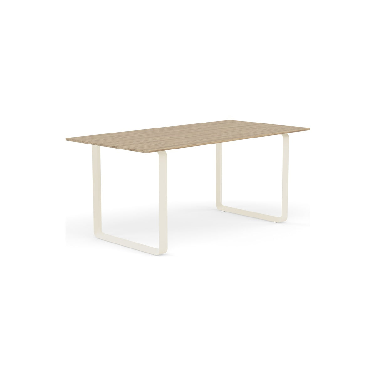 70/70 Table - 170 × 85 cm, Solid Oak, Sand - Dining Tables - Muuto