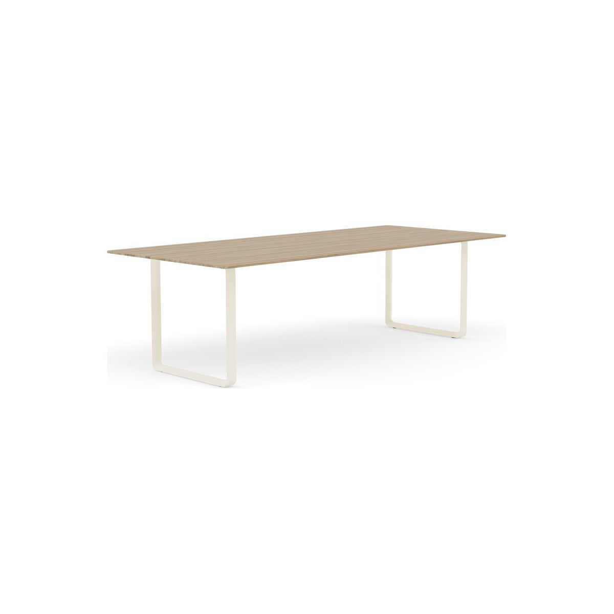 70/70 Table - 255 × 108 cm, Solid Oak, Sand - Dining Tables - Muuto