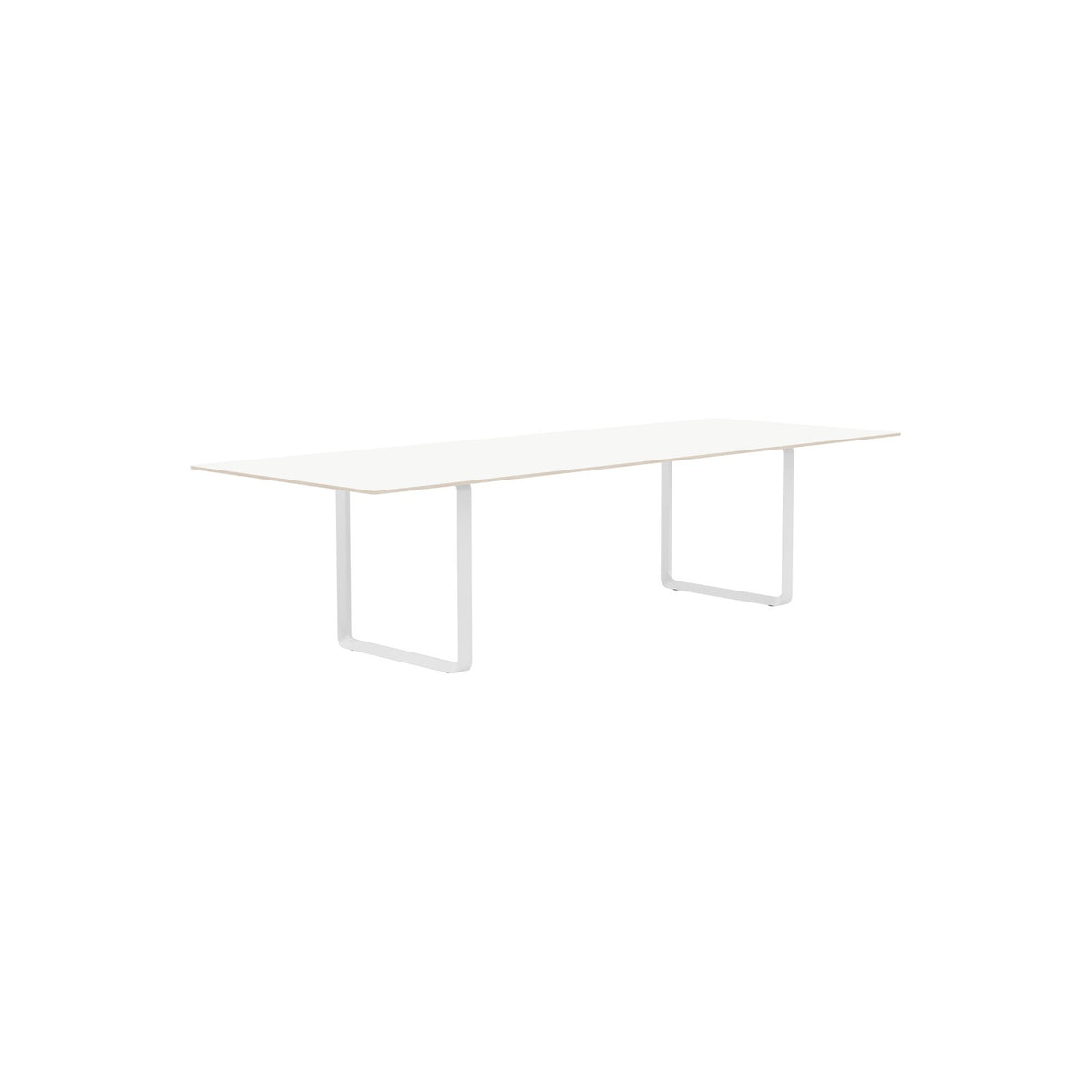 70/70 Table - 295 × 108 cm, White Laminate, White - Dining Tables - Muuto