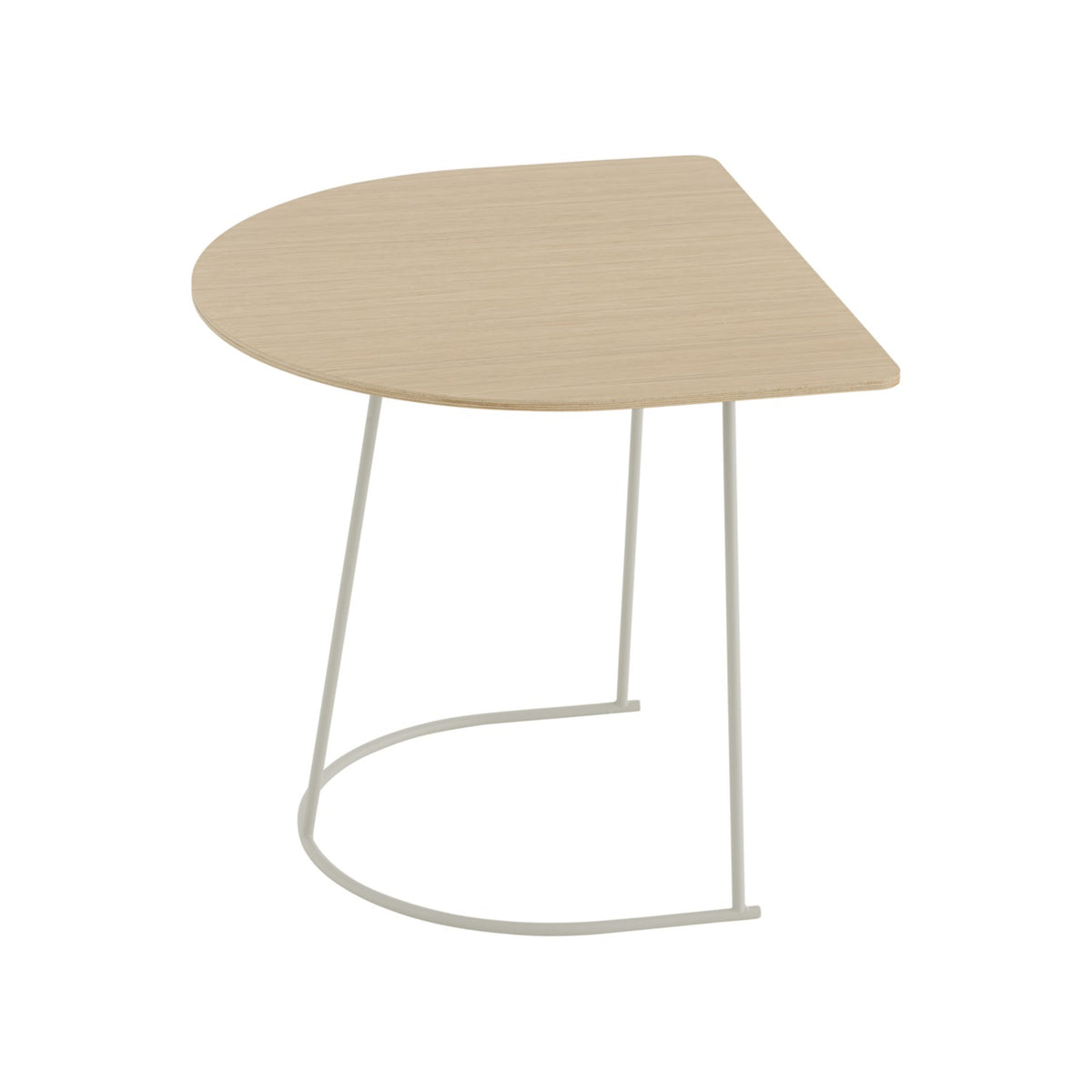Airy Coffee Table - Half Size, Oak Veneer / Off-White - Coffee & Side Tables - Muuto