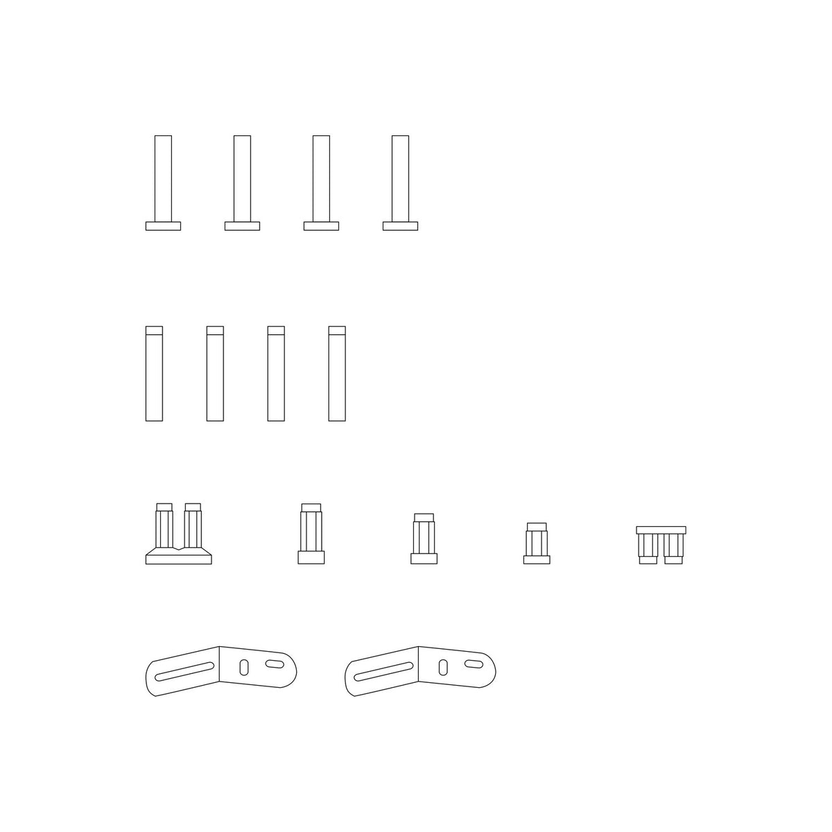 Compile Essentials Pack - Black - Shelving - Muuto
