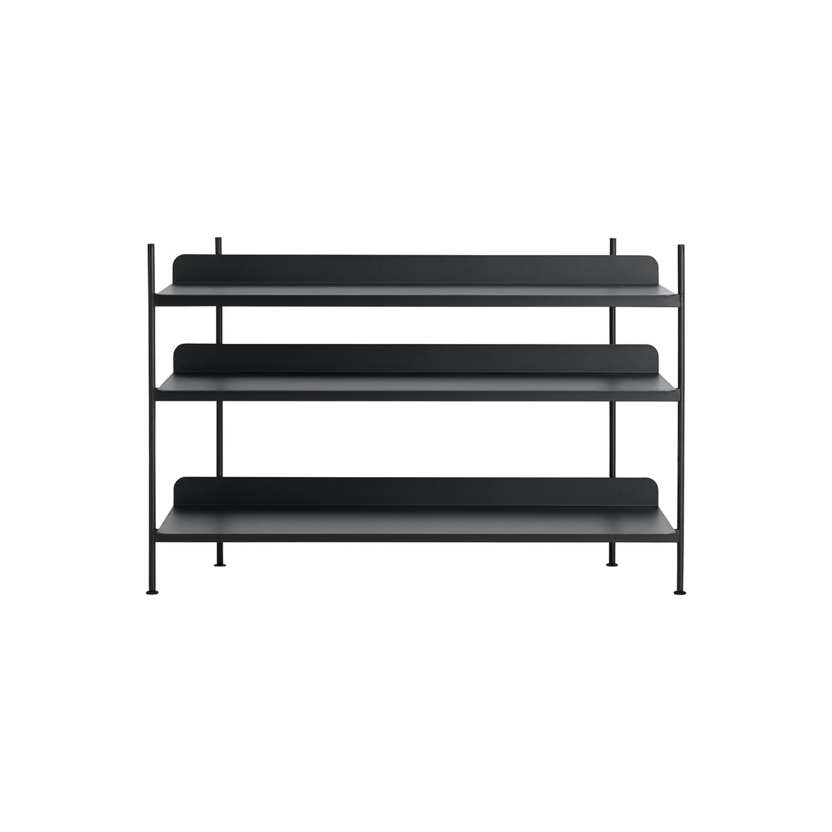 Compile Shelving System - Configuration 2, Black - Shelving - Muuto