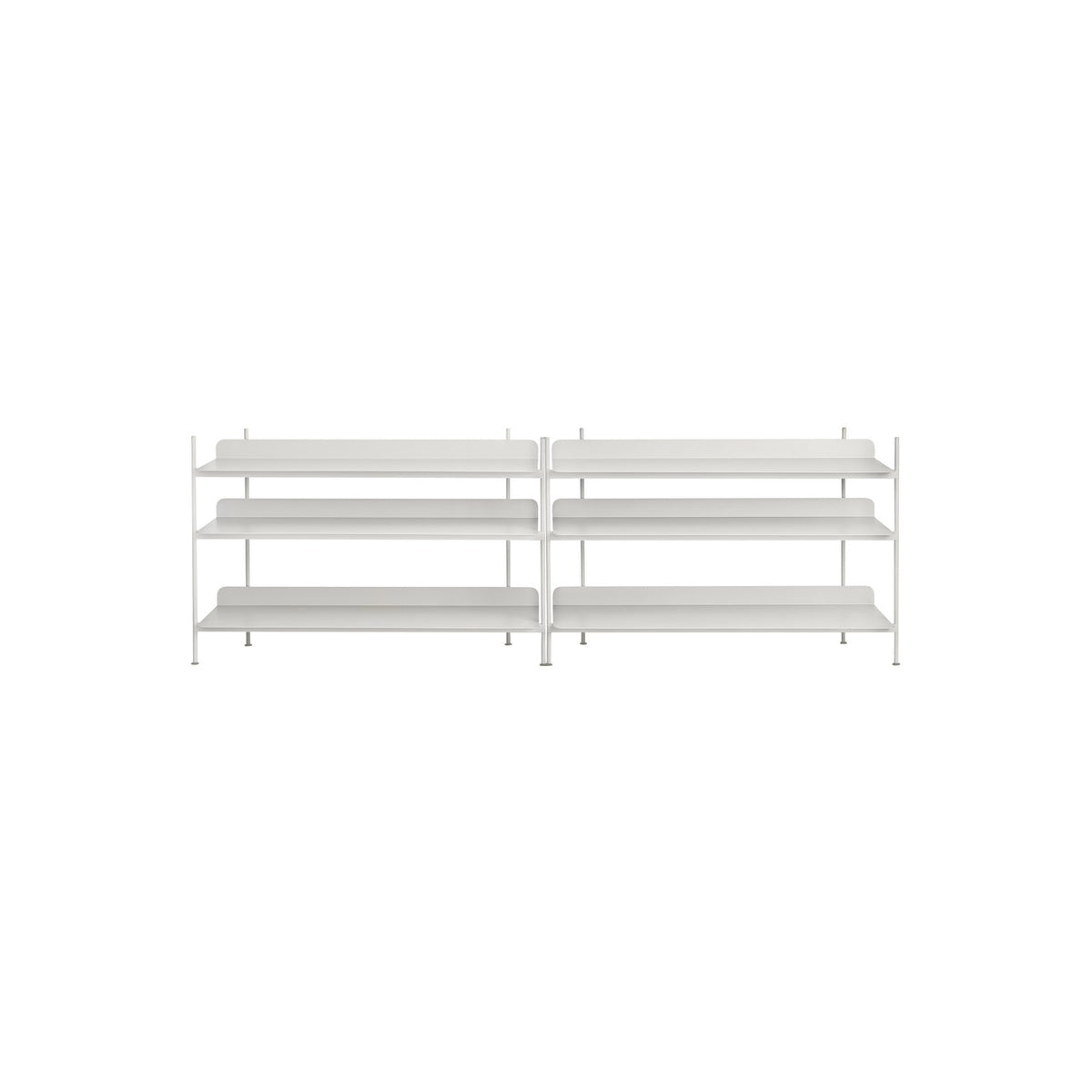 Compile Shelving System - Configuration 6, Grey - Shelving - Muuto