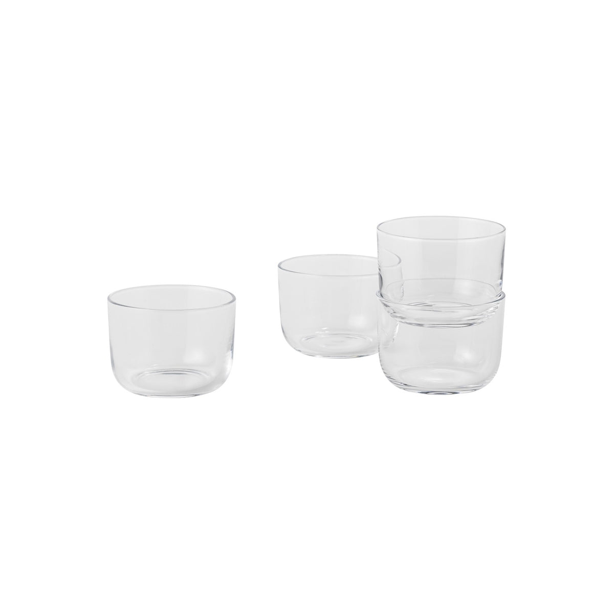 Corky Glasses - 20 cl (Set of 4), Clear - Glassware - Muuto