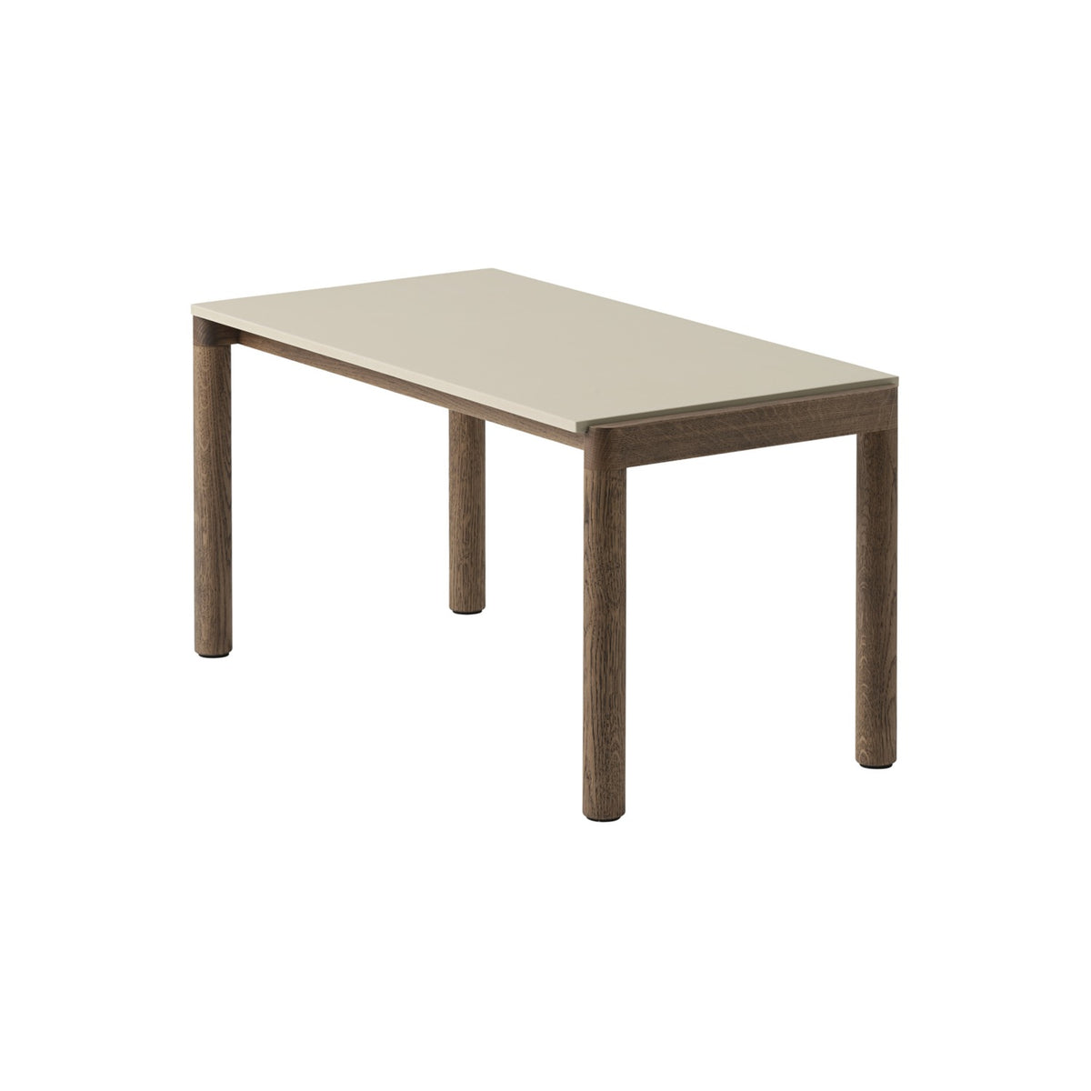 Couple Coffee Table - 40 × 84.5 cm, Plain, Sand / Dark Oiled Oak - Coffee & Side Tables - Muuto