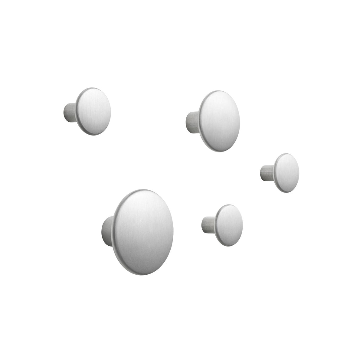 Dots Metal - Set of 5, Aluminum - Coat Rack - Muuto