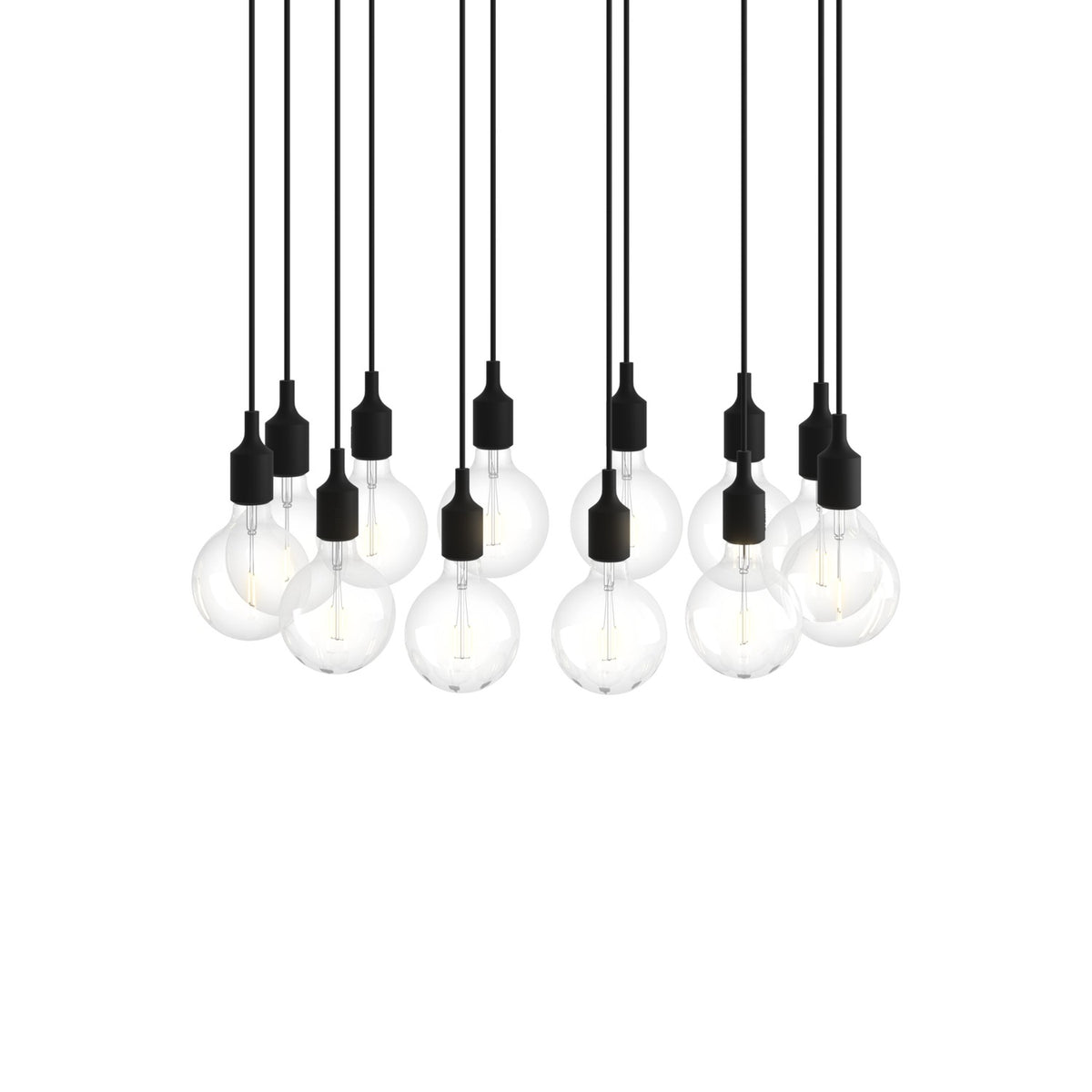 E27 Pendant Cluster - Black - Pendant Lights - Muuto