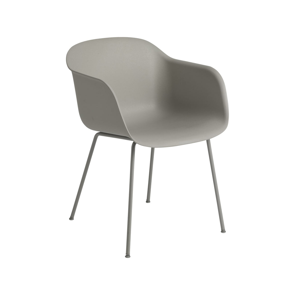 Fiber Armchair - Tube Base, Grey - Chairs - Muuto