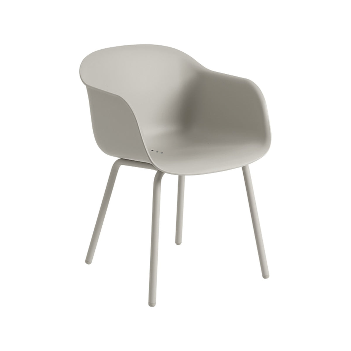 Fiber Outdoor Armchair - Grey - Outdoor Dining Chairs - Muuto