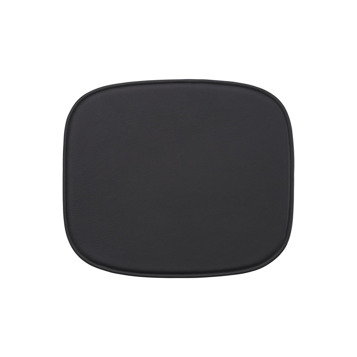 Fiber Seat Pad - Lounge Chair, Easy Leather Black - Seat Pads & Cushions - Muuto
