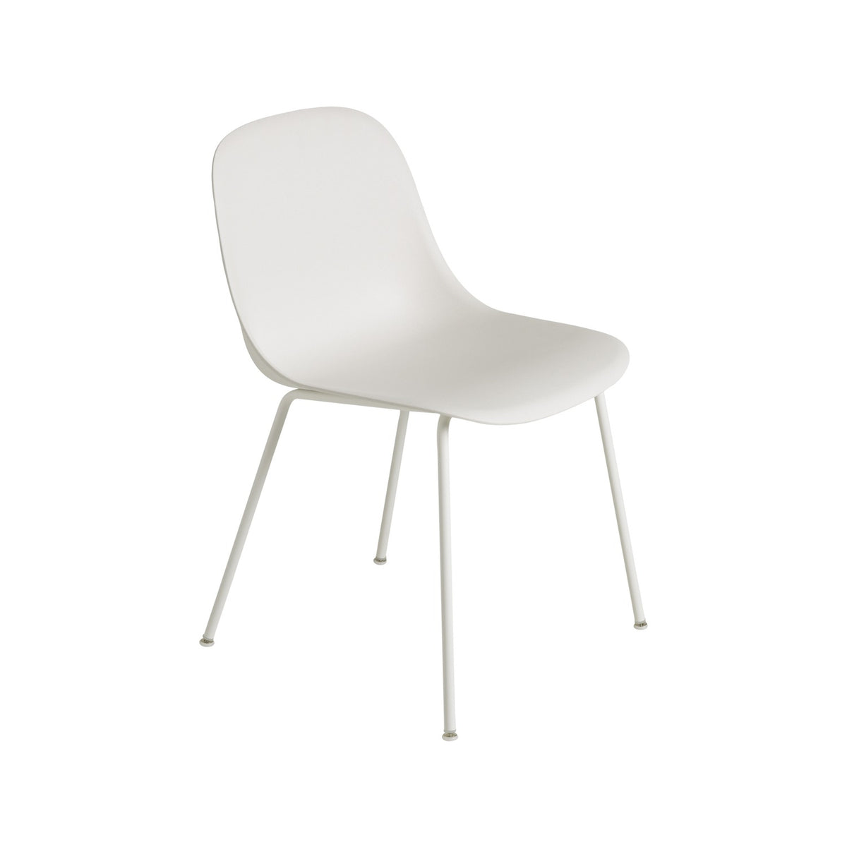 Fiber Side Chair - Tube Base, Natural White - Chairs - Muuto