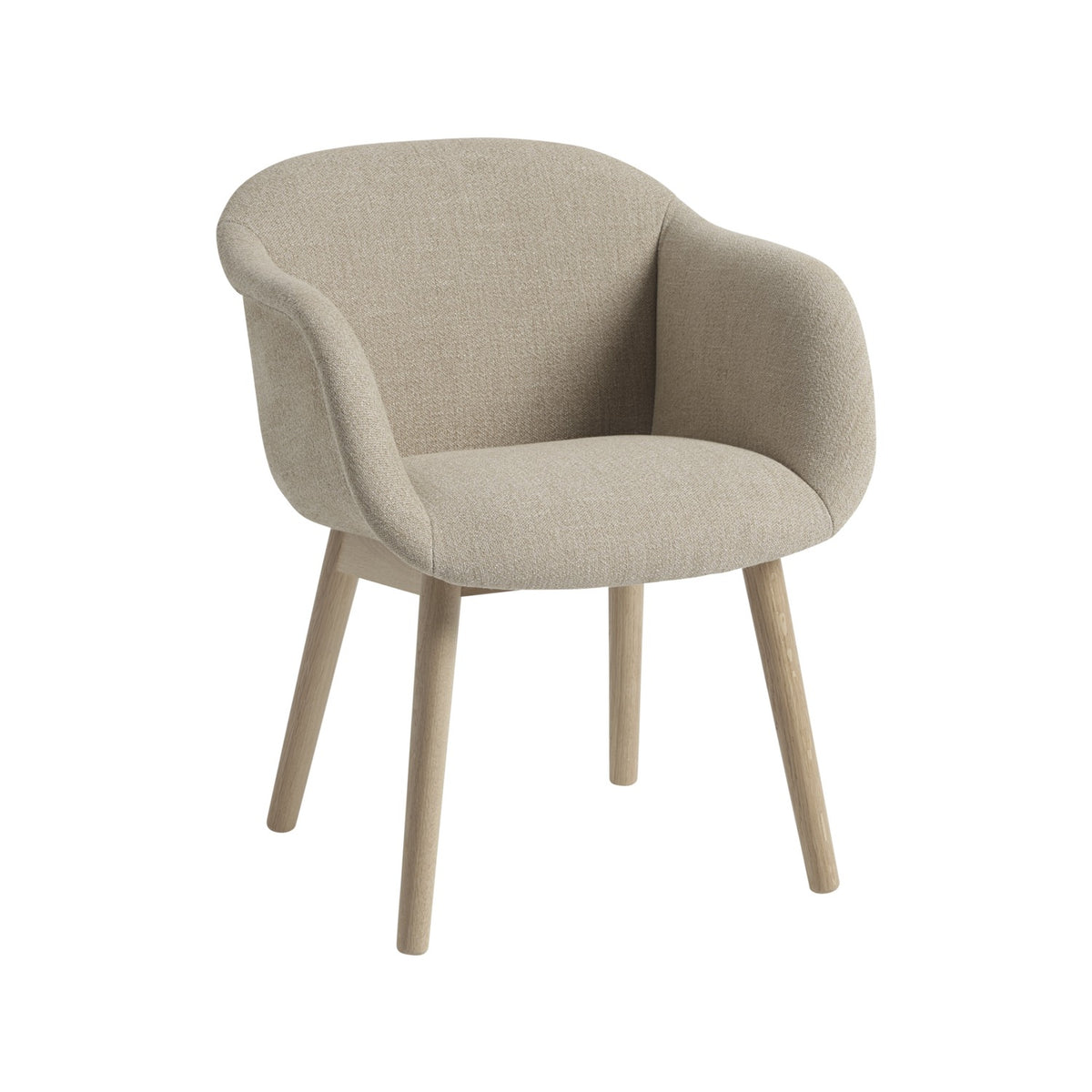 Fiber Soft Armchair - Wood Base - Chairs - Muuto