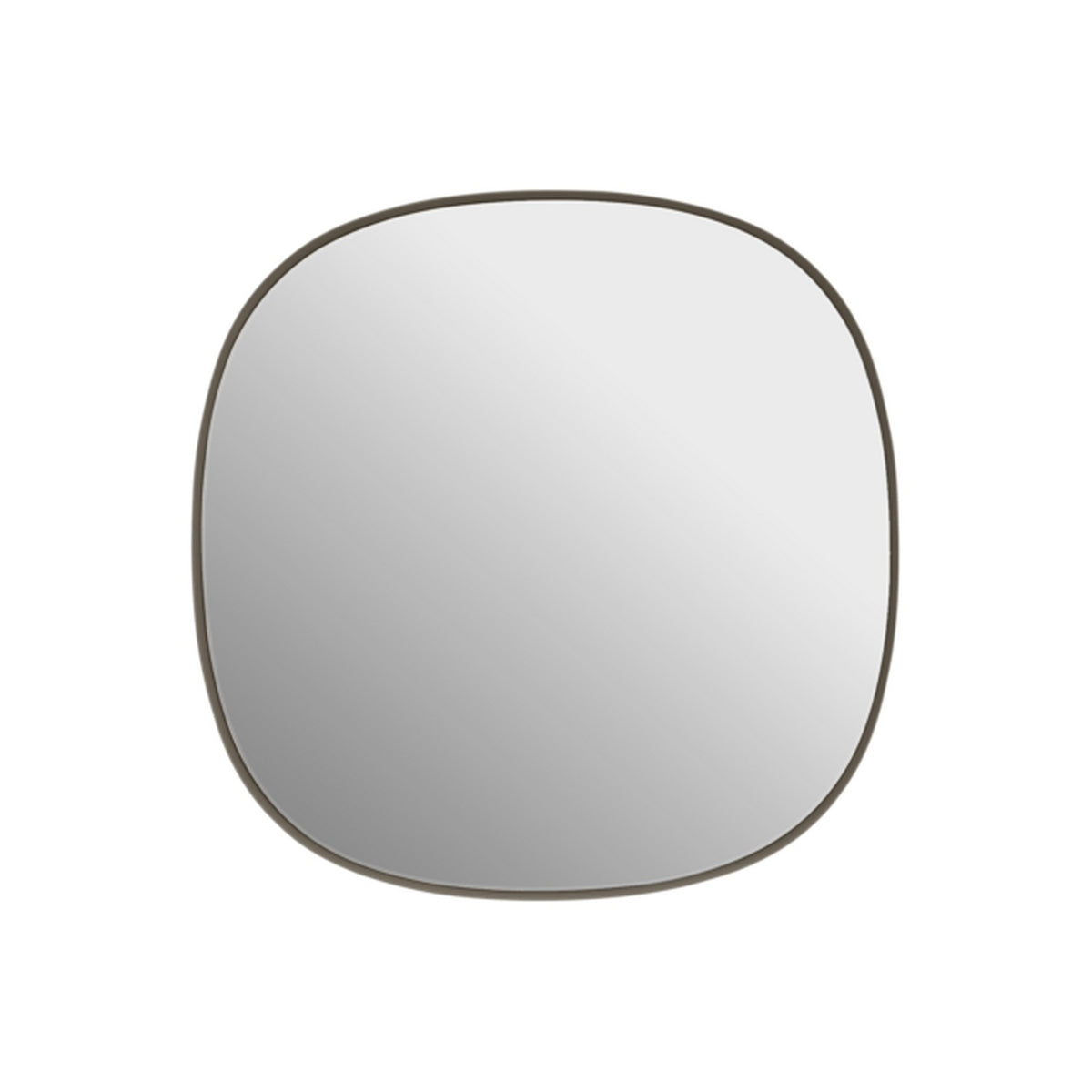 Framed Mirror - 40 × 40 cm, Taupe - Mirrors - Muuto