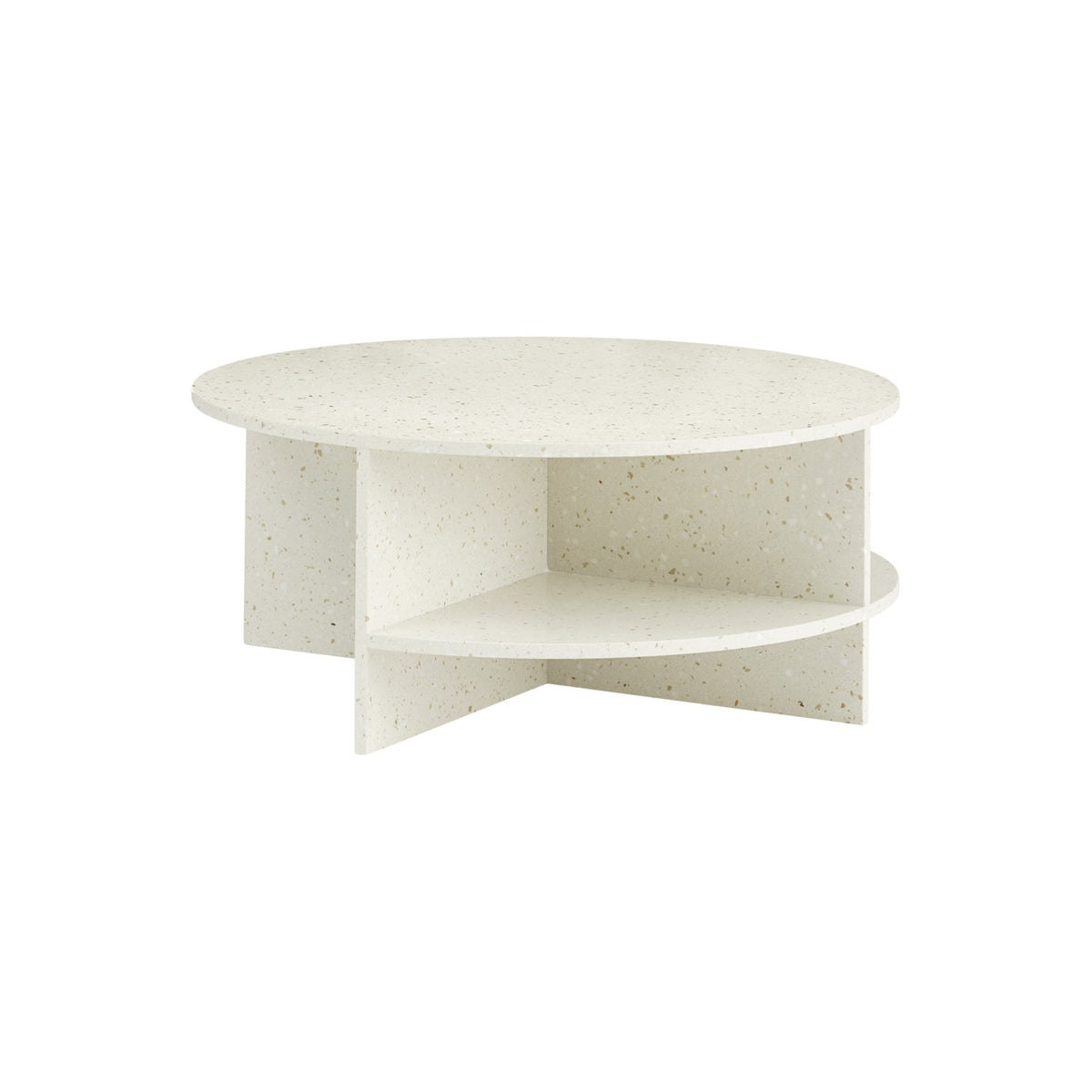 Halves Coffee Table - Off-White Terrazzo - Coffee & Side Tables - Muuto