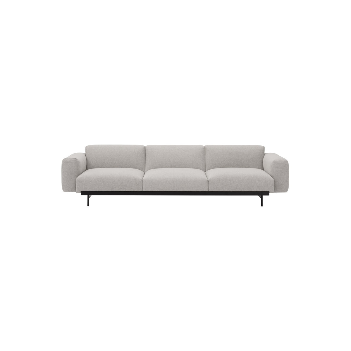 In Situ Modular Sofa - 3-Seater, Configuration 1, Clay 12 / Black - Sofas - Muuto