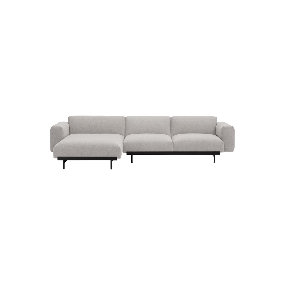 In Situ Modular Sofa - 3-Seater, Configuration 7, Clay 12 / Black - Sofas - Muuto
