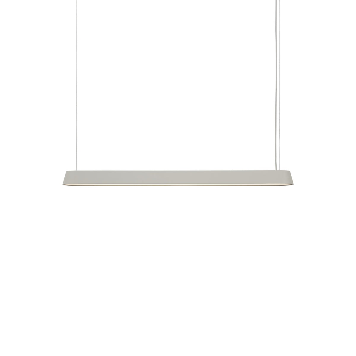 Linear Pendant Lamp - 87.2 cm, Grey - Pendant Lights - Muuto